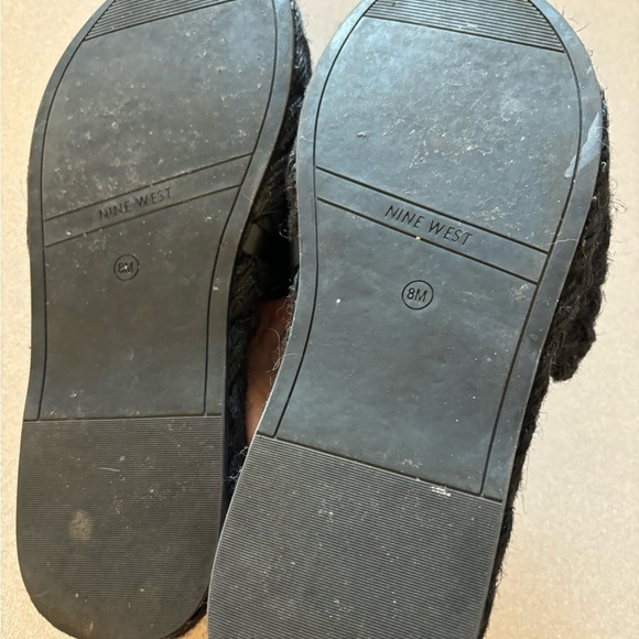 Nine West Black Braided Rope Slides - Picture 7 of 7